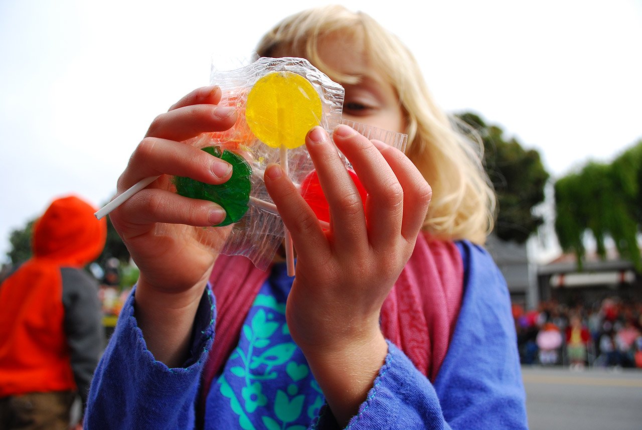 Girl with Lollipops