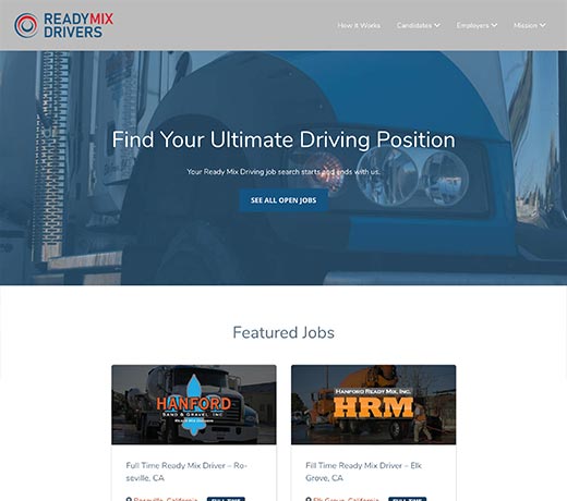 Ready Mix Drivers Homepage